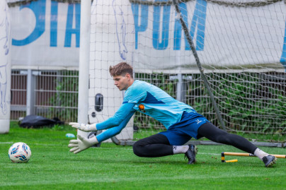 Тренировка «Зенита» перед товарищеским матчем со «Сьоном»