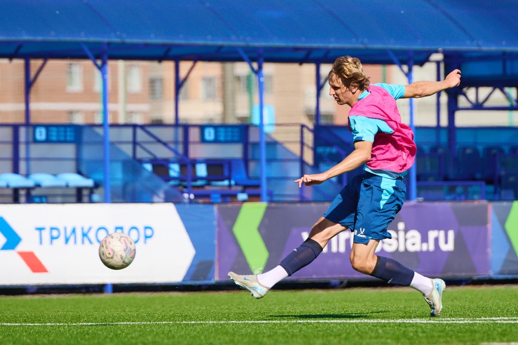 Тренировка «Зенита»-м перед матчем с «Ахматом»-м