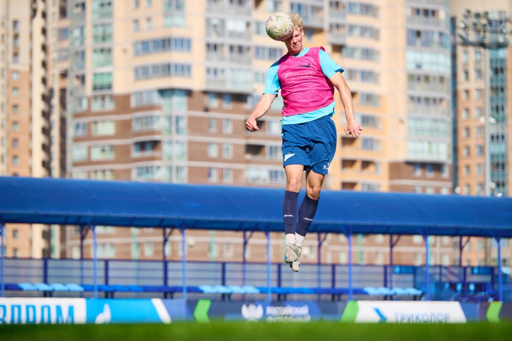 Тренировка «Зенита»-м перед матчем с «Ахматом»-м