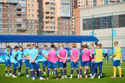 Тренировка «Зенита»-м перед матчем с «Ахматом»-м