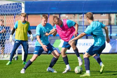 Тренировка «Зенита»-м перед матчем с «Ахматом»-м