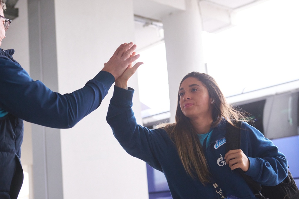 Приезд команды на стадион на финал Кубка России 2025