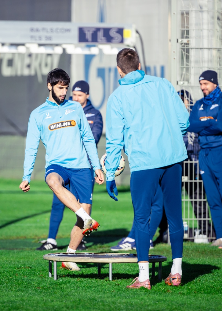 Тренировка основного состава перед матчем с «Сочи»