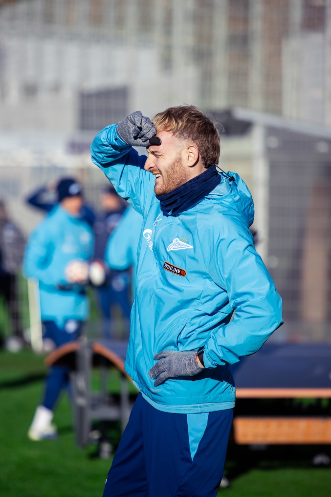 Тренировка основного состава перед матчем с «Сочи»