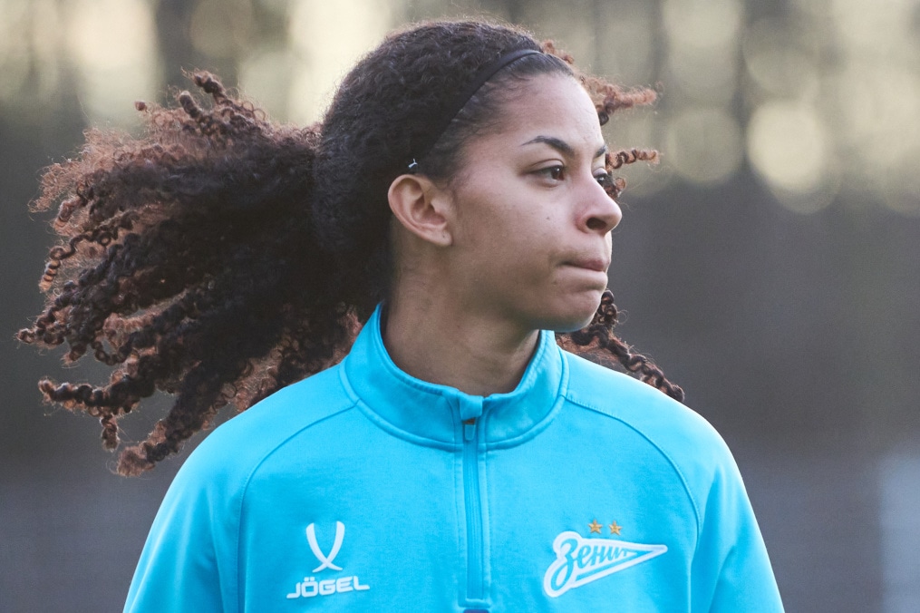 Тренировка женской команды «Зенит» перед матчем с ЦСКА