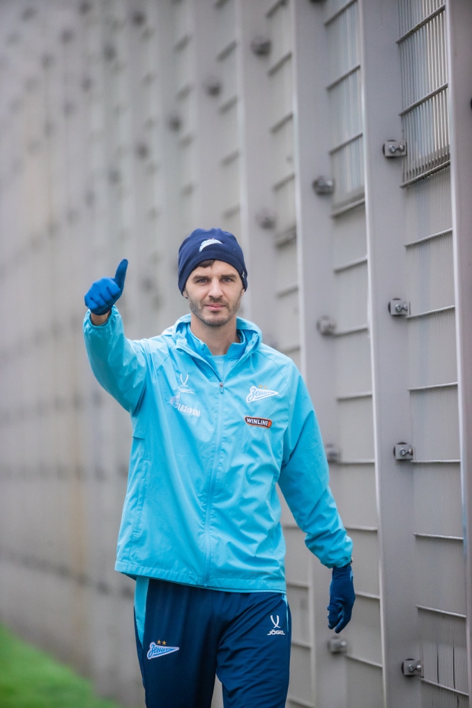 Тренировка основного состава «Зенита» перед матчем с «Крыльями Советов»