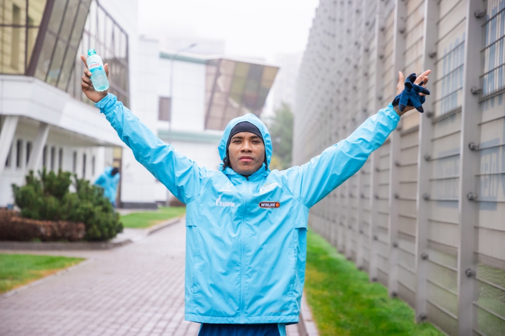 Тренировка основного состава «Зенита» перед матчем с «Крыльями Советов»