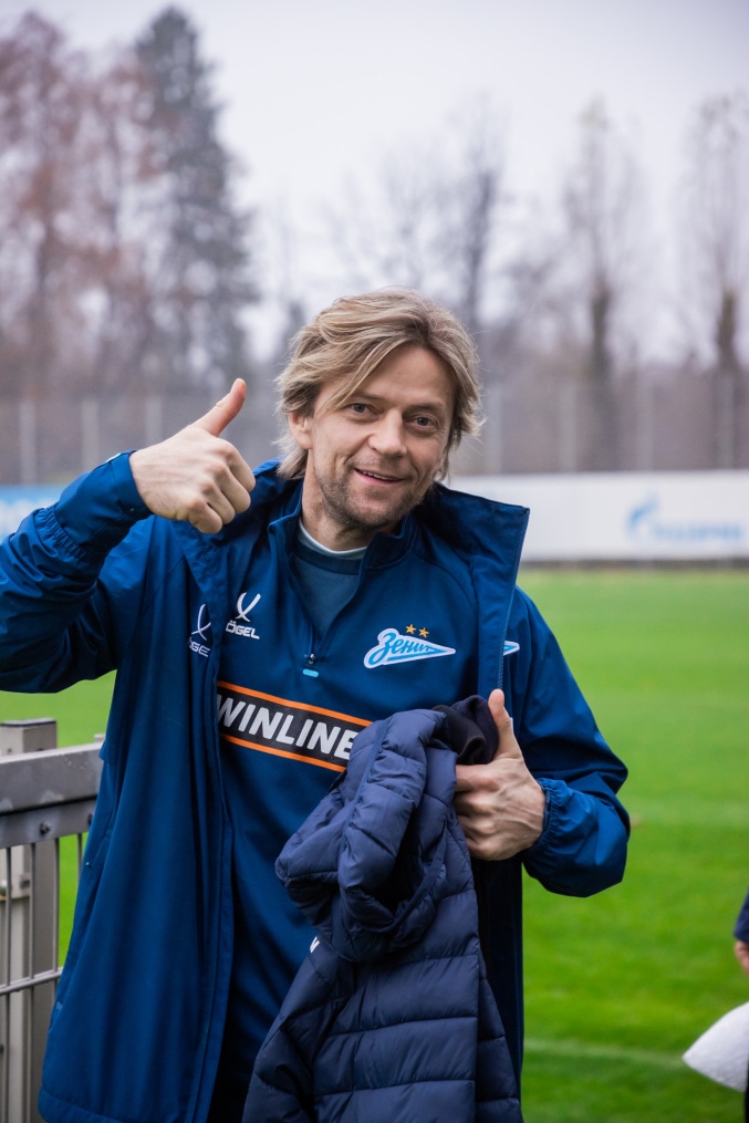 Тренировка основного состава «Зенита» перед матчем с «Крыльями Советов»