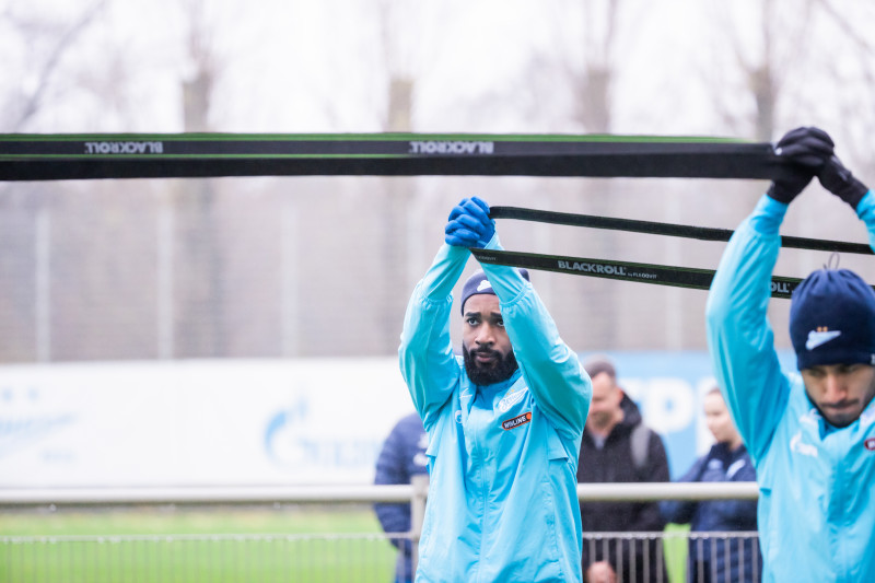 Тренировка основного состава «Зенита» перед матчем с «Крыльями Советов»