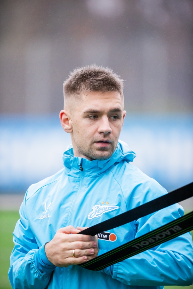 Тренировка основного состава «Зенита» перед матчем с «Крыльями Советов»