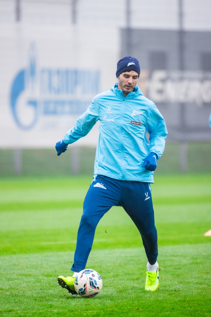 Тренировка основного состава «Зенита» перед матчем с «Крыльями Советов»