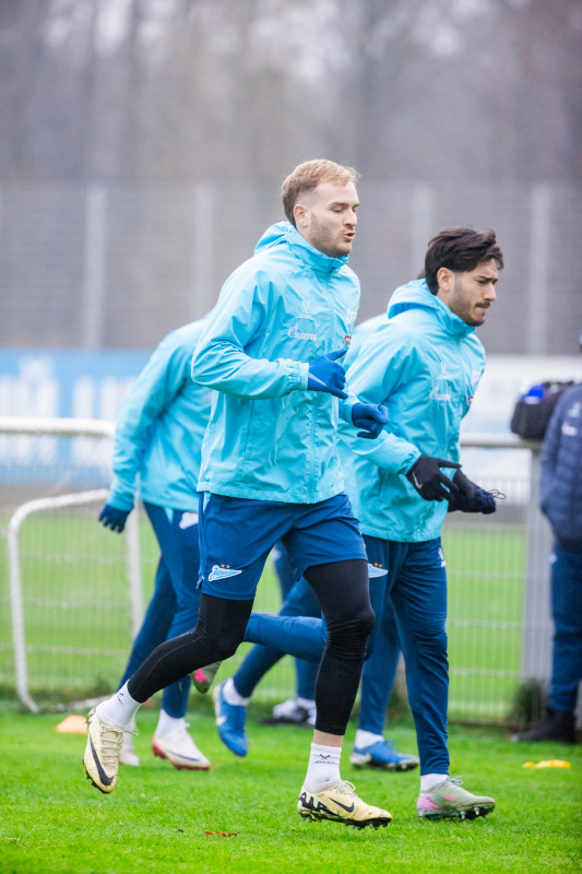 Тренировка основного состава «Зенита» перед матчем с «Крыльями Советов»