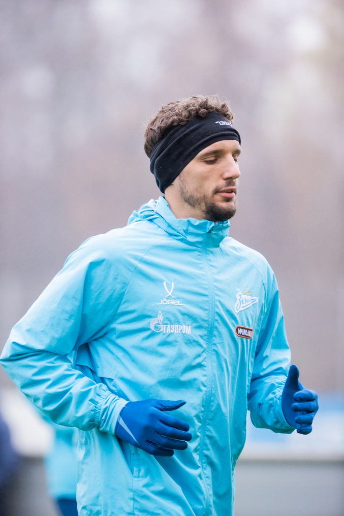 Тренировка основного состава «Зенита» перед матчем с «Крыльями Советов»