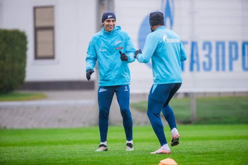 Тренировка основного состава «Зенита» перед матчем с «Крыльями Советов»