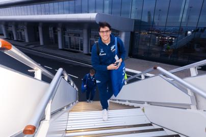 Вылет команды на матч с ФК «Крылья Советов»