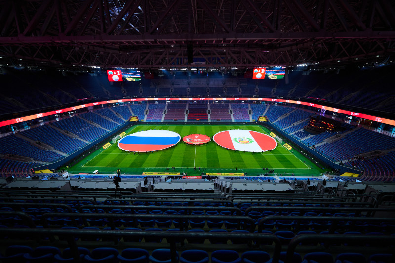«Газпром Арена» перед матчем сборных России и Перу