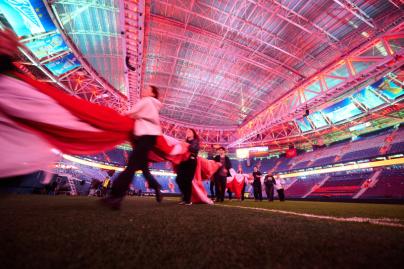 «Газпром Арена» перед матчем сборных России и Перу