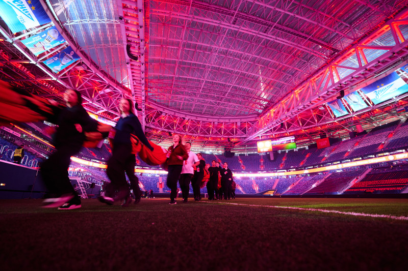 «Газпром Арена» перед матчем сборных России и Перу