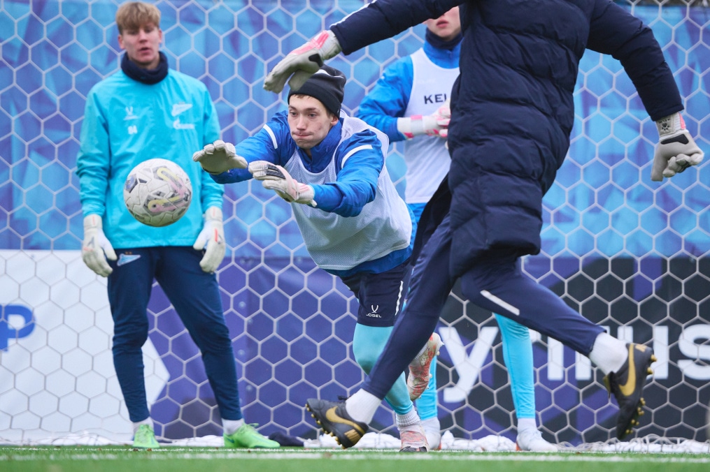 Тренировка «Зенита»-м перед матчем с «Локомотивом»-м