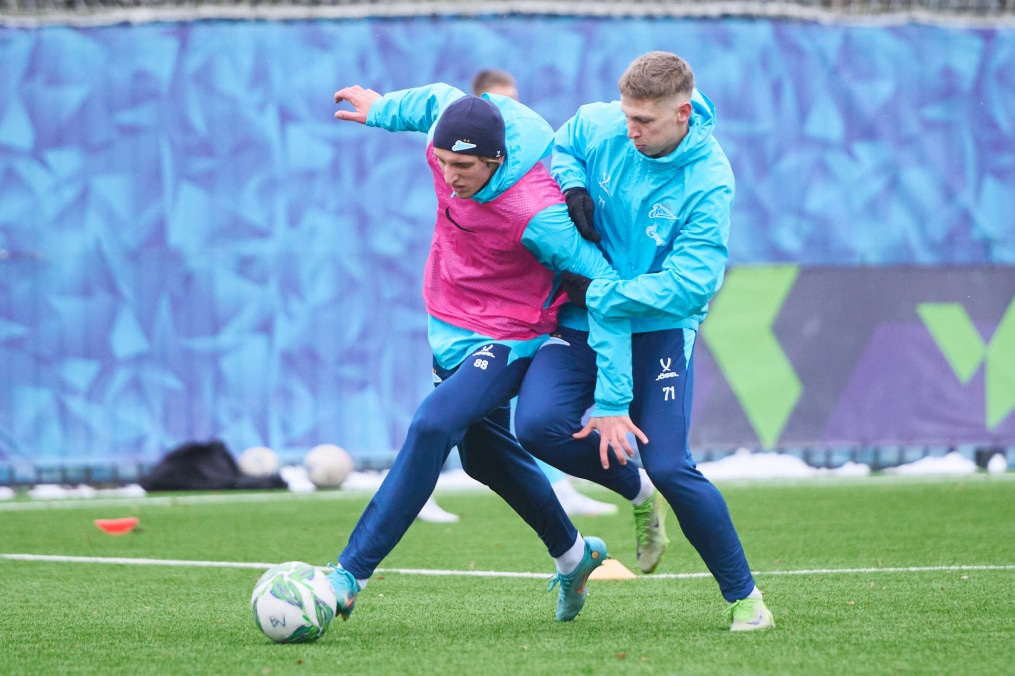 Тренировка «Зенита»-м перед матчем с «Локомотивом»-м