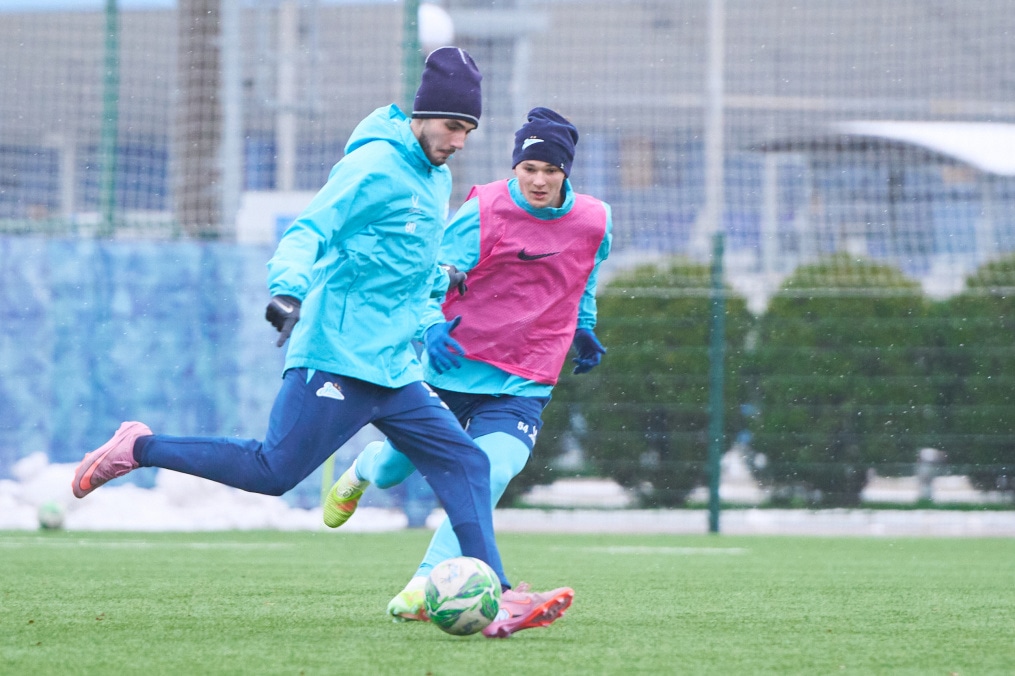 Тренировка «Зенита»-м перед матчем с «Локомотивом»-м