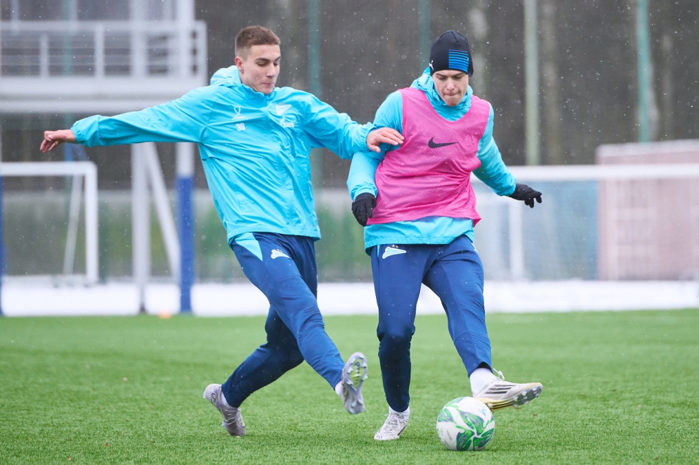 Тренировка «Зенита»-м перед матчем с «Локомотивом»-м