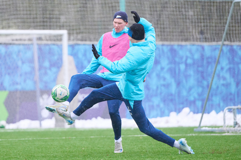 Тренировка «Зенита»-м перед матчем с «Локомотивом»-м