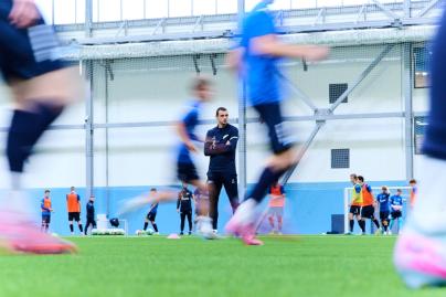 Тренировка «Зенита» U-17 перед матчем с «Чертаново» U-17