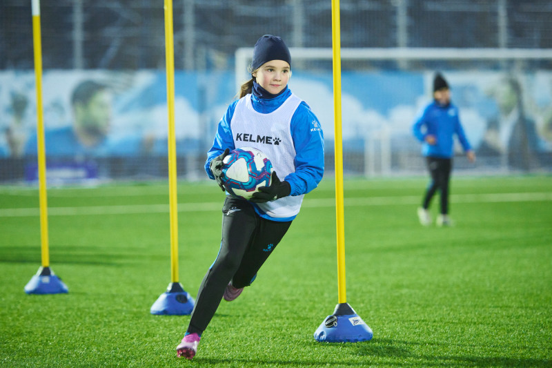 Совместная тренировка Анастасии Поздеевой и Вероники Куропаткиной с командой U-13