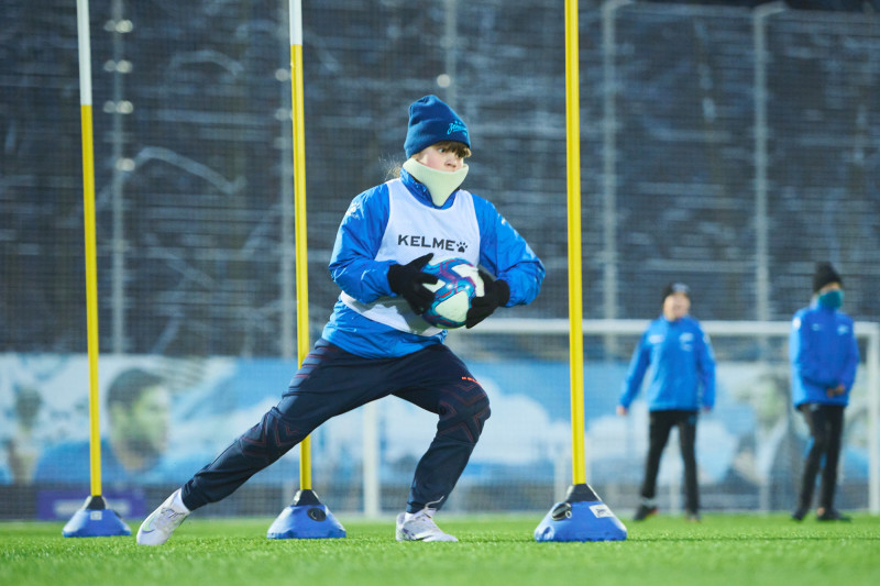Совместная тренировка Анастасии Поздеевой и Вероники Куропаткиной с командой U-13