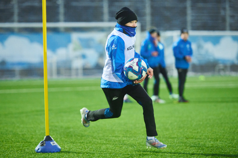 Совместная тренировка Анастасии Поздеевой и Вероники Куропаткиной с командой U-13