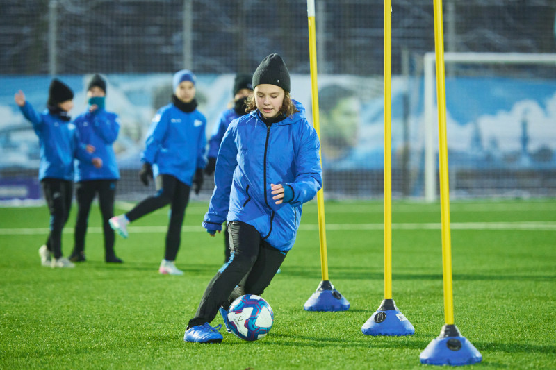 Совместная тренировка Анастасии Поздеевой и Вероники Куропаткиной с командой U-13