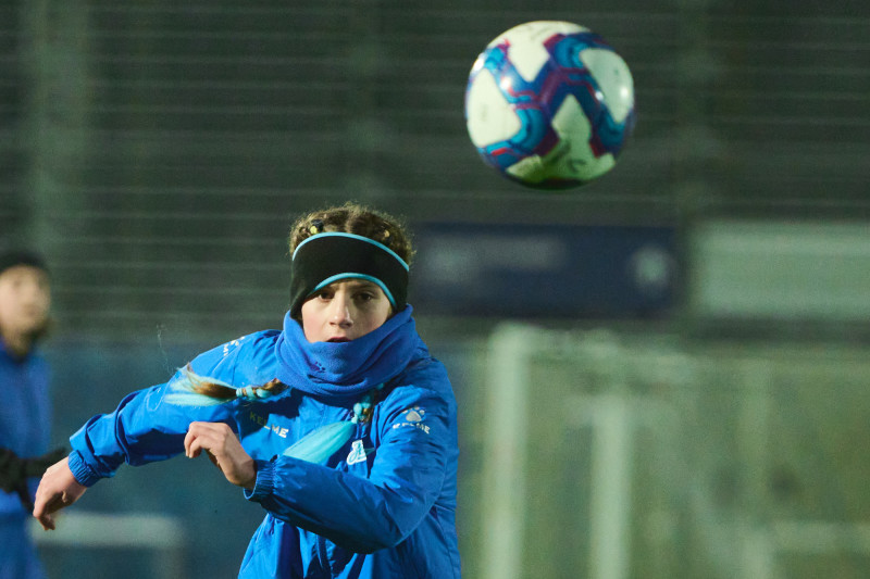 Совместная тренировка Анастасии Поздеевой и Вероники Куропаткиной с командой U-13