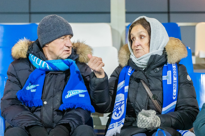 Болельщики на матче «Зенит»-м — «Локомотив»-м