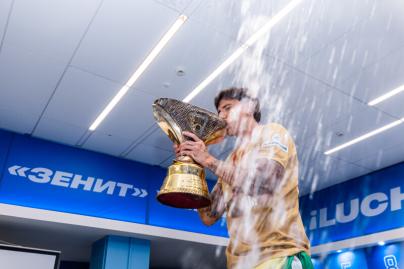 Раздевалка команды после матча OLIMPBET Суперкубок России, «Зенит» — «Спартак»
