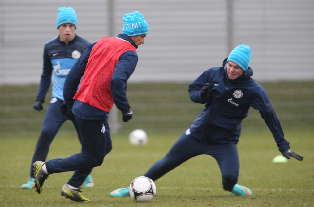 Открытая тренировка  перед матчем 17-го тура Чемпионата России c ЦСКА