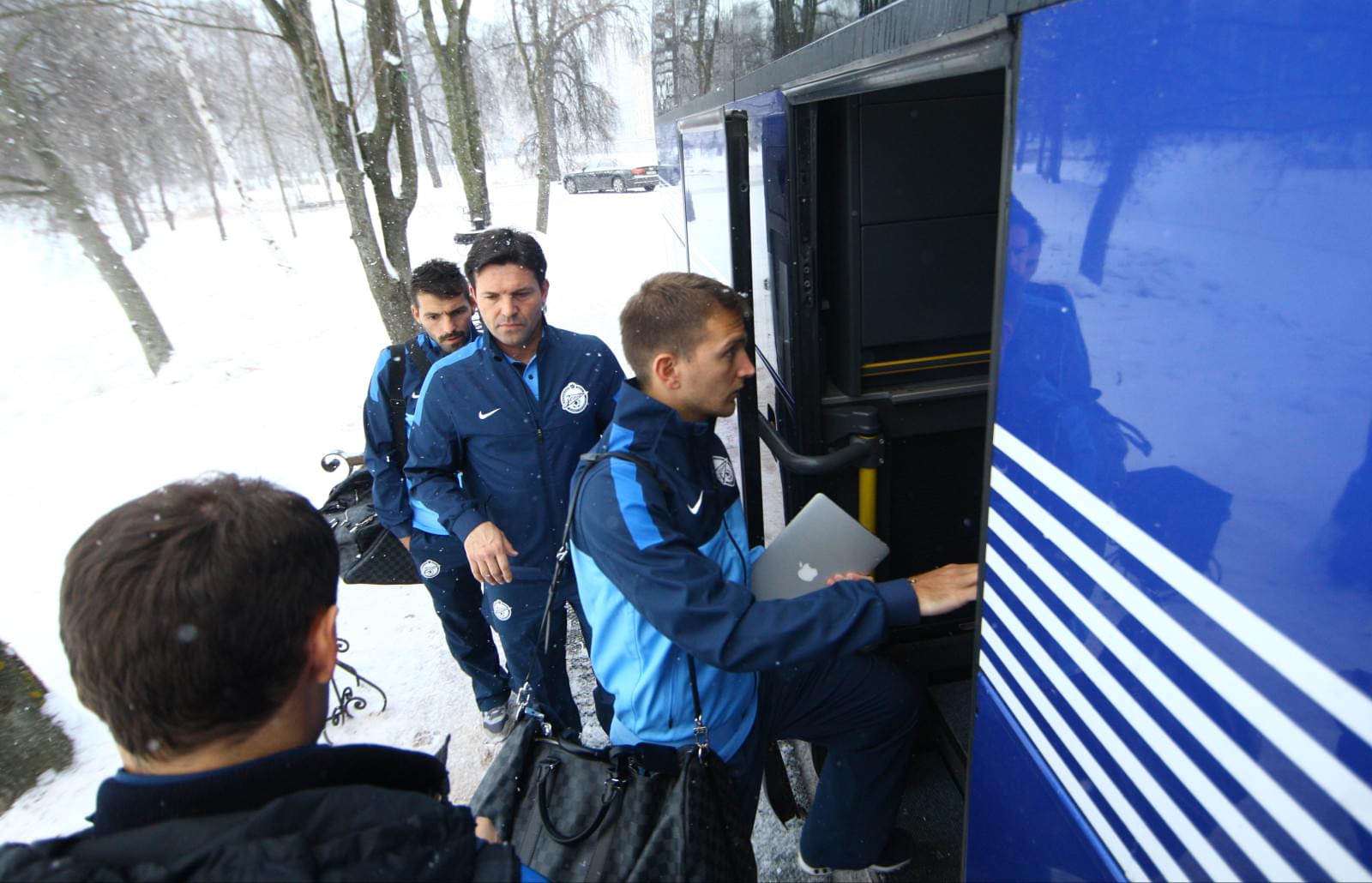 Отъезд команды на матч  «Зенит» — «Ливерпуль»