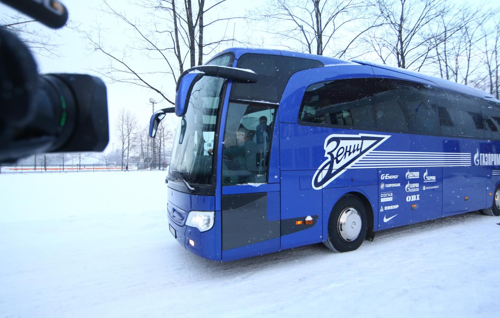 Отъезд команды на матч  «Зенит» — «Ливерпуль»