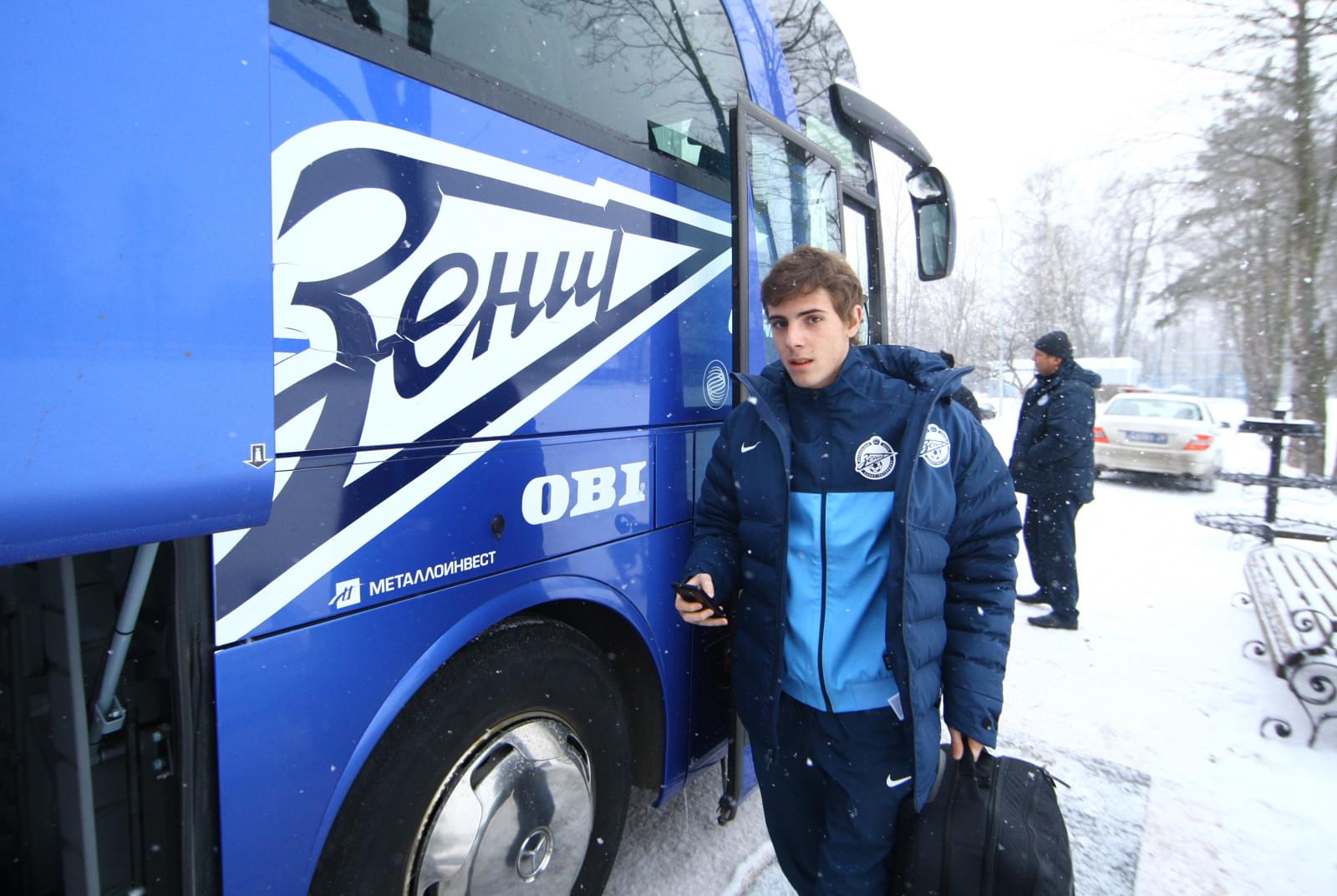 Отъезд команды на матч  «Зенит» — «Ливерпуль»