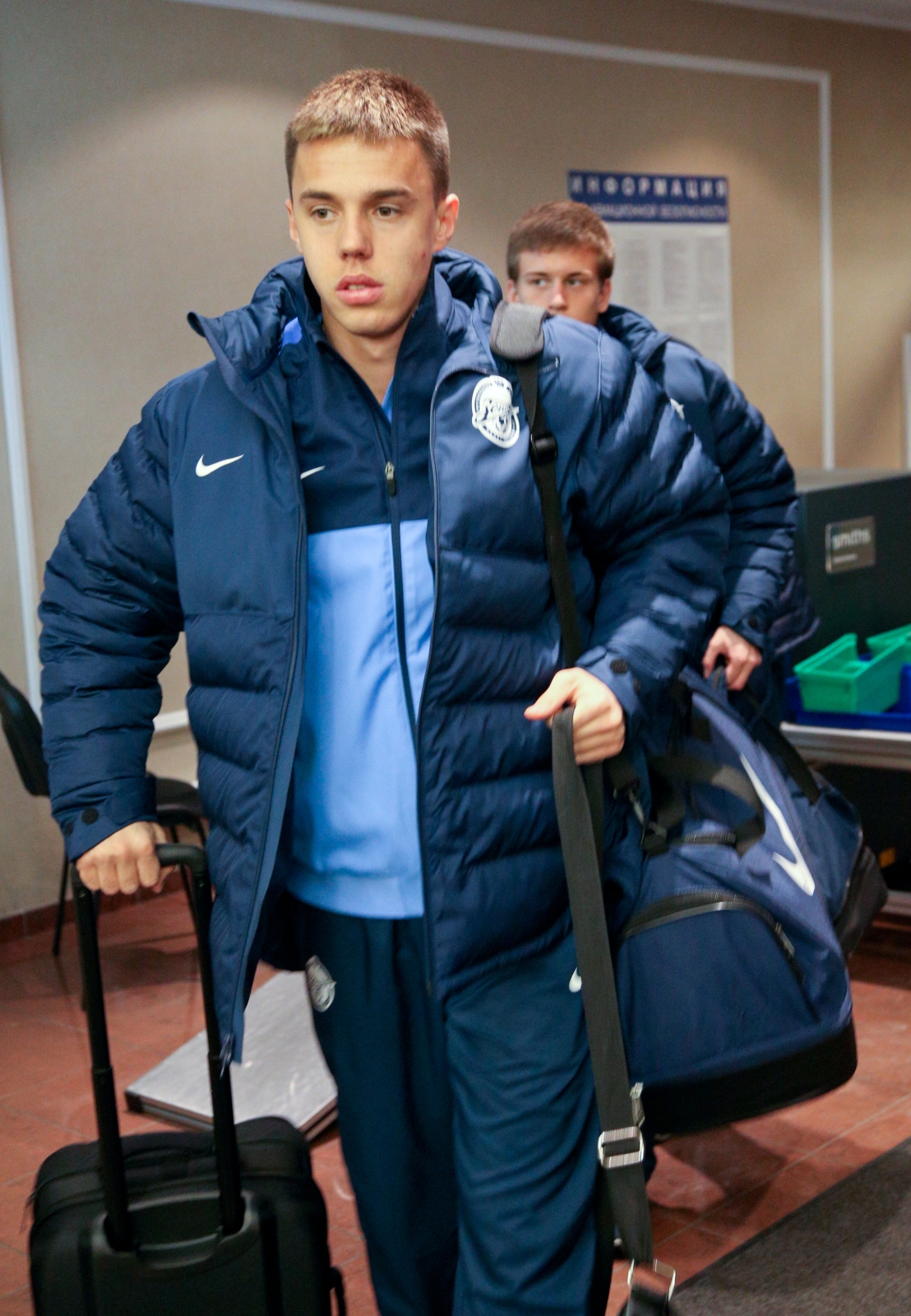 Вылет команды на матч «Зенит» — «Ливерпуль»