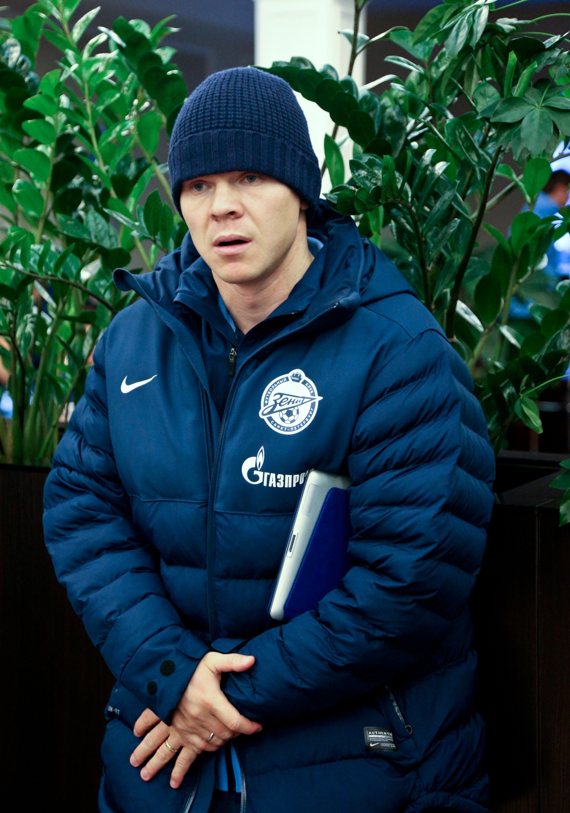 Вылет команды на матч «Зенит» — «Ливерпуль»