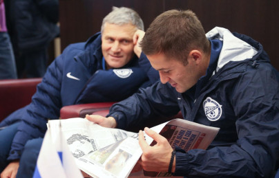 Вылет команды на матч «Зенит» — «Ливерпуль»