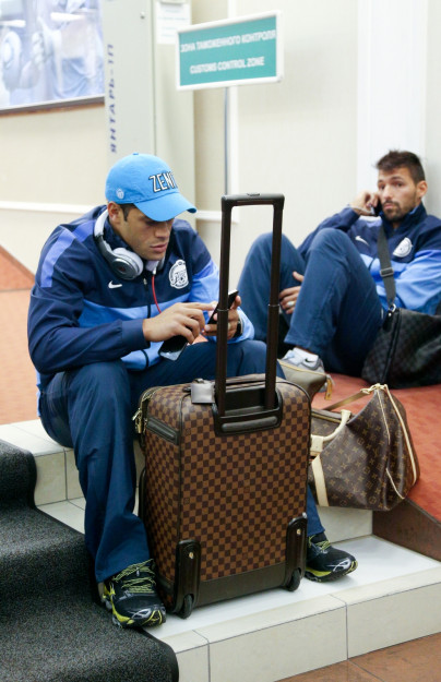 Вылет команды на матч «Зенит» — «Ливерпуль»