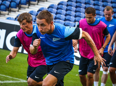 Тренировка «Зенита» перед матчем «Пасуш де Феррейра» — «Зенит».