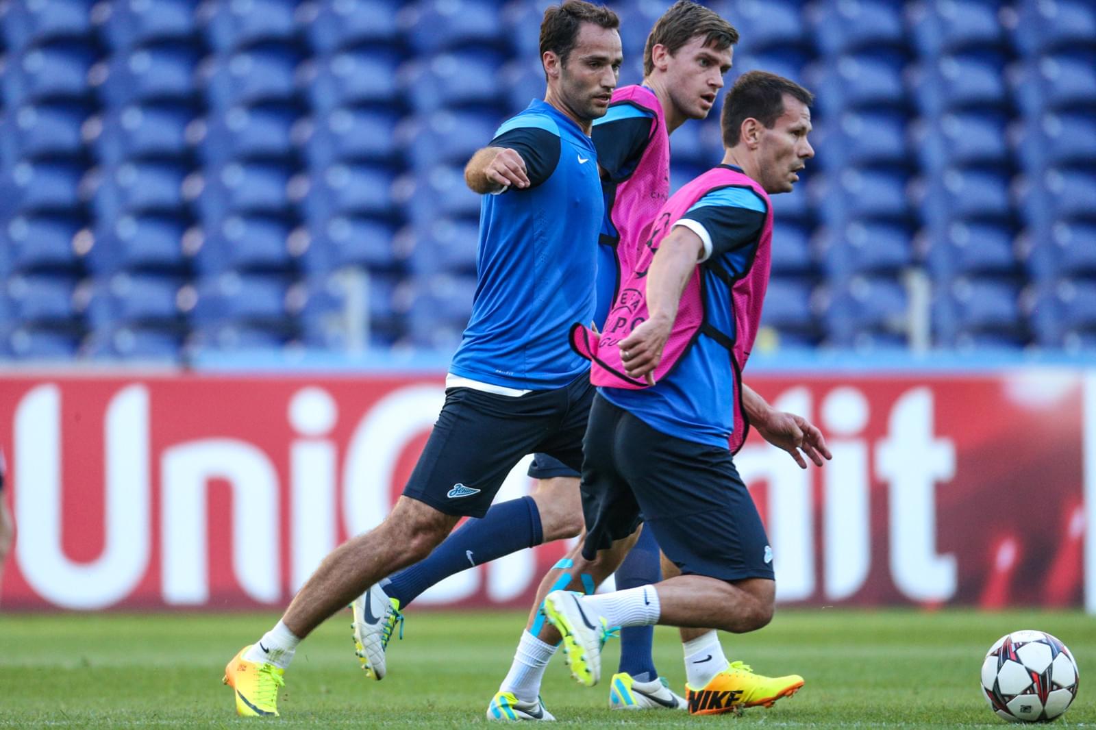 Тренировка «Зенита» перед матчем «Пасуш де Феррейра» — «Зенит».