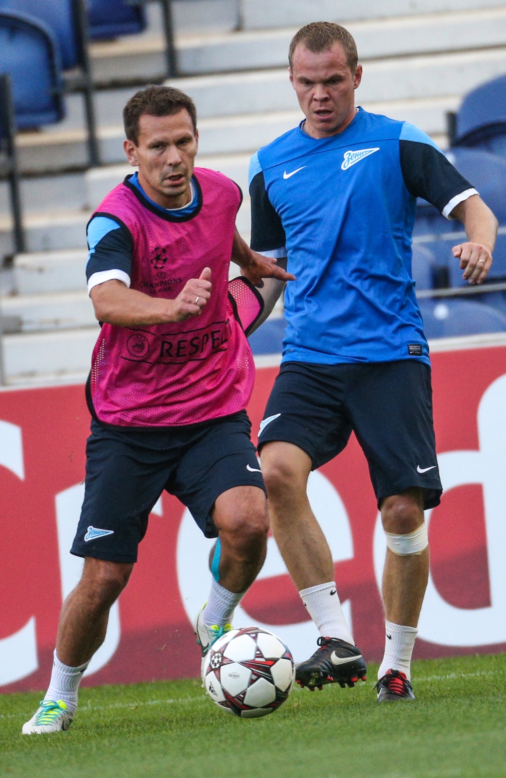 Тренировка «Зенита» перед матчем «Пасуш де Феррейра» — «Зенит».