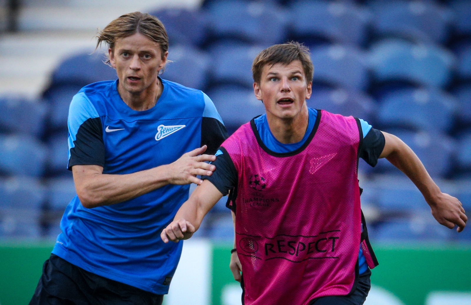 Тренировка «Зенита» перед матчем «Пасуш де Феррейра» — «Зенит».