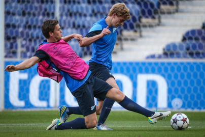 Тренировка «Зенита» перед матчем «Пасуш де Феррейра» — «Зенит».