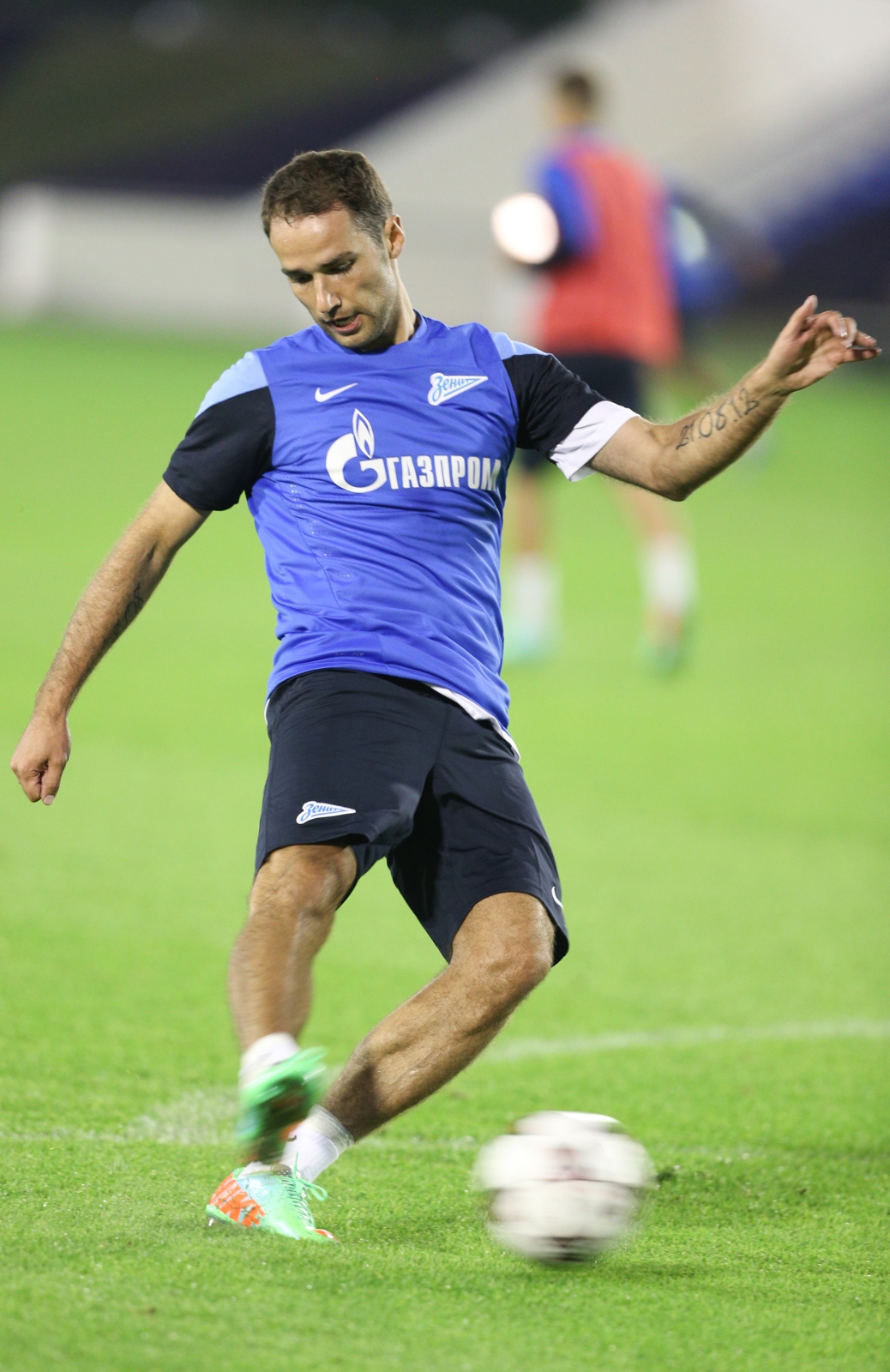 Зимние сборы «Зенита» в Дохе, вечерняя тренировка