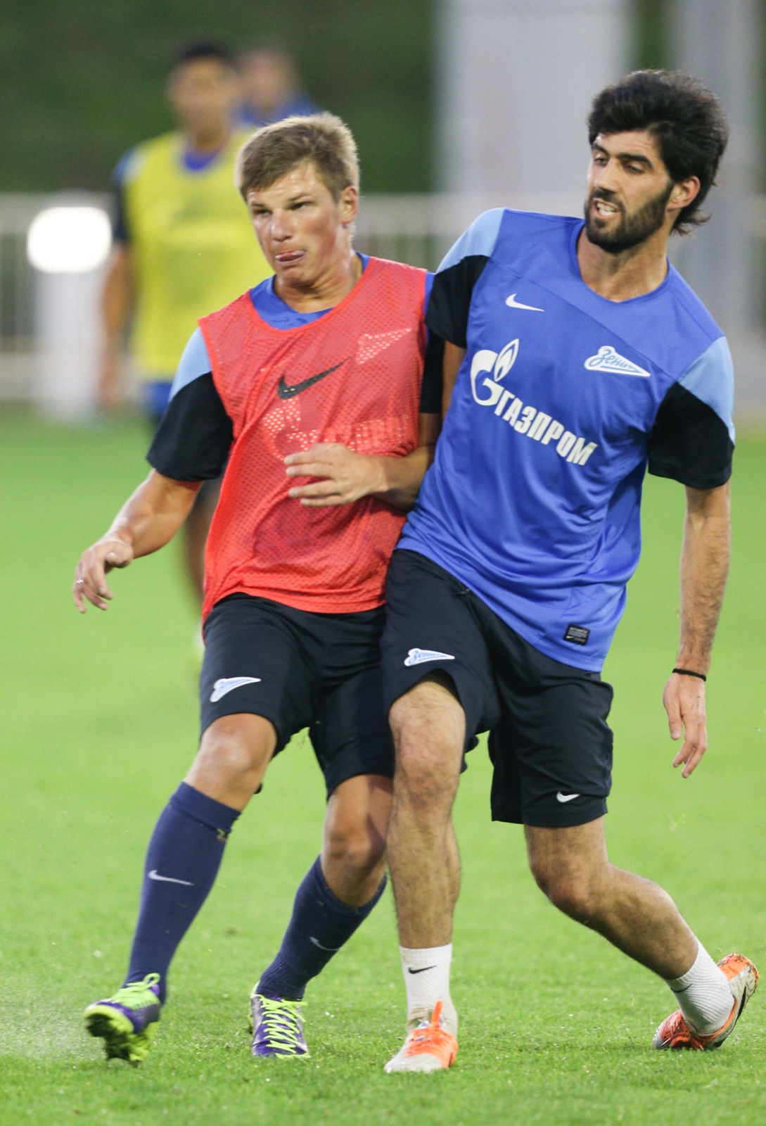 Зимние сборы «Зенита» в Дохе, вечерняя тренировка